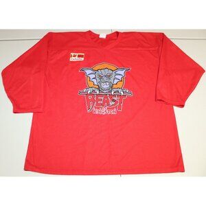 Vintage Beast of Kingston Janiec #44  Hockey Jersey Adult L/XL Red